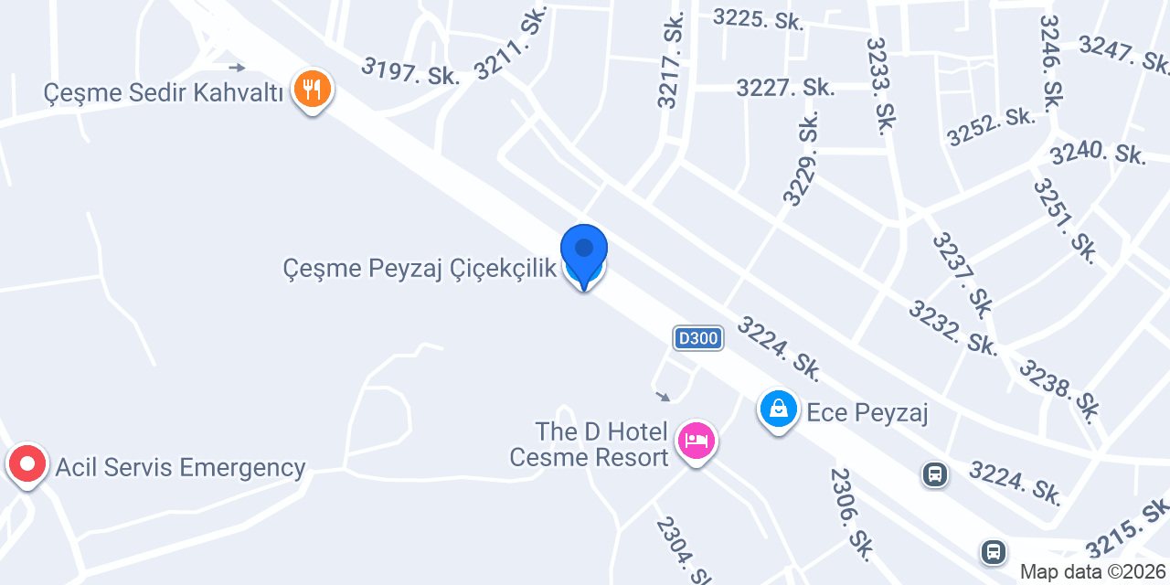 Çeşme Peyzaj Çiçekçilik konumu