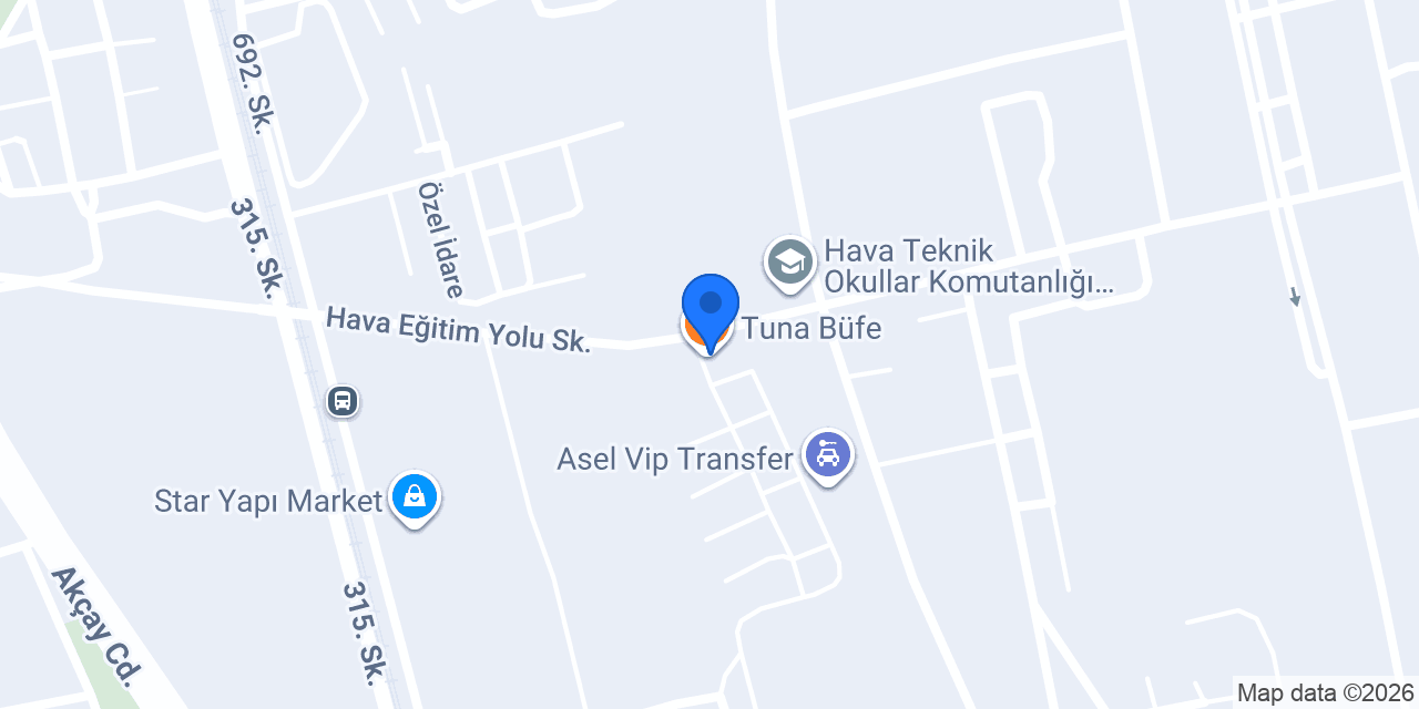 Tuna Büfe konumu