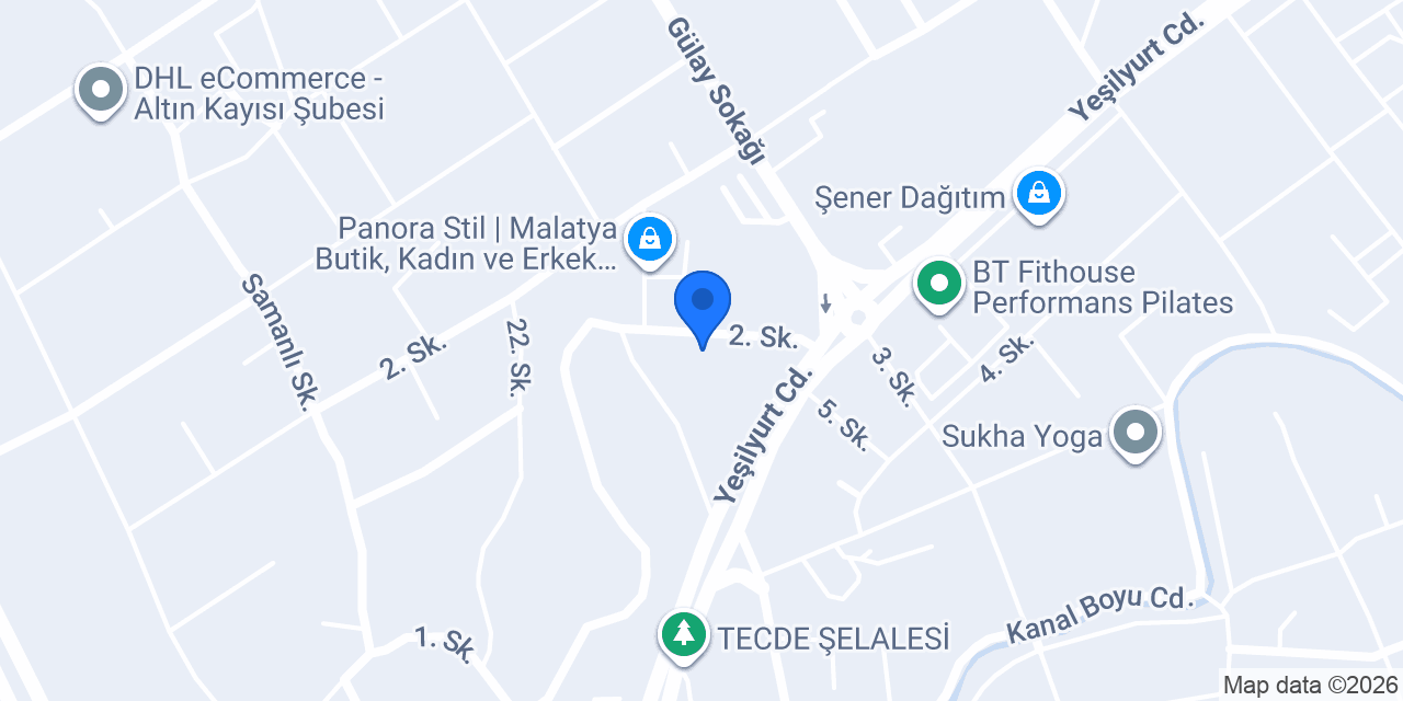 Malatya Bahçe Peyzaj Yeşilyurt Tecde Battalgazi konumu