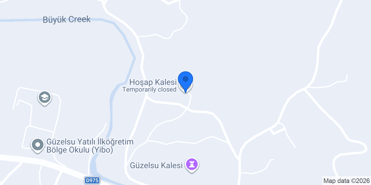 Hoşap Kalesi konumu