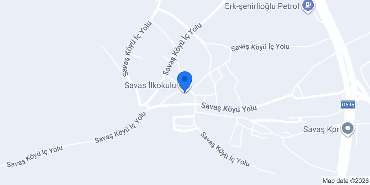 Savas İlkokulu konumu