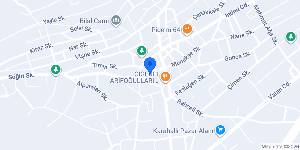 Pazar Park AVM konumu