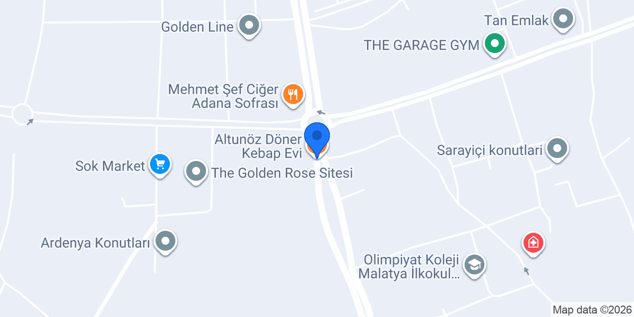 Altunöz Döner Kebap Evi konumu