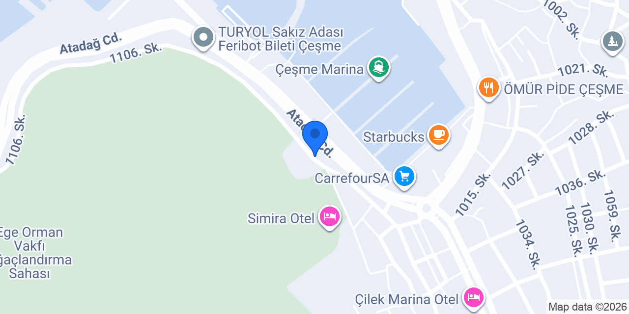 Cesme Blue Rent A Car konumu