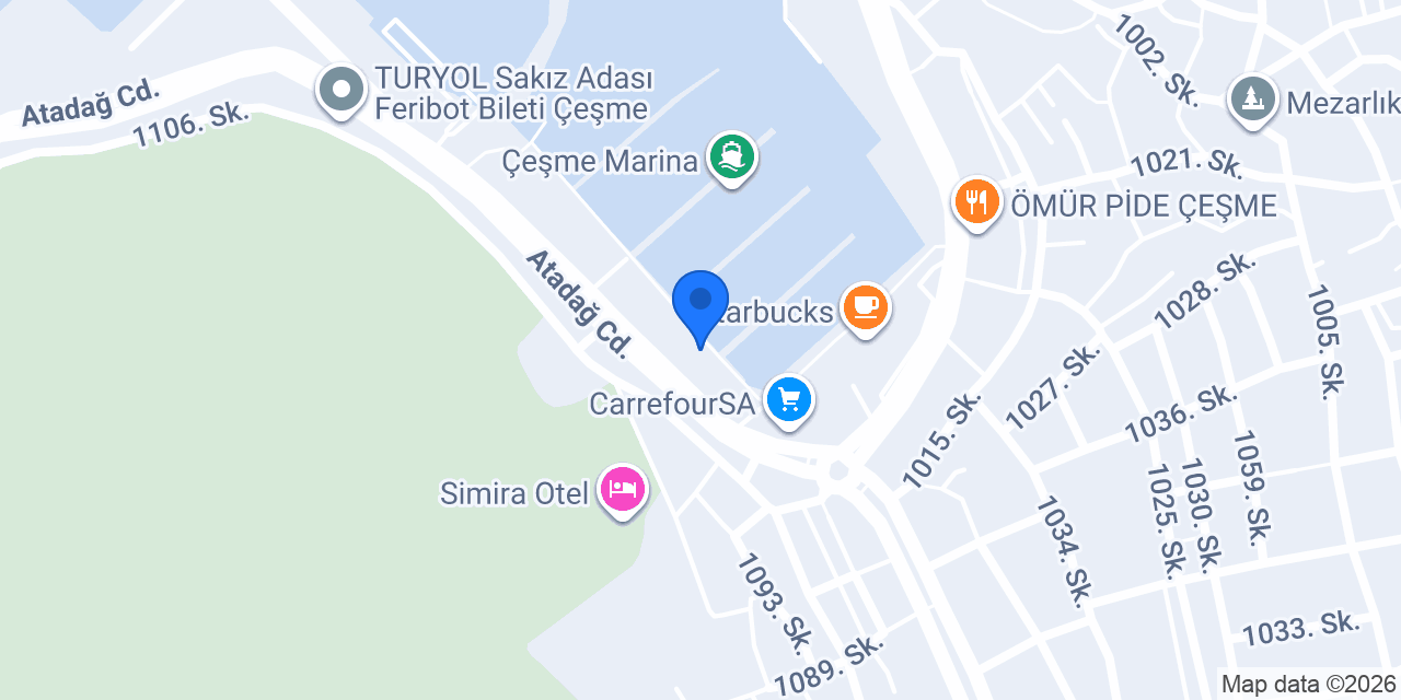 Ferdi Baba Restaurant - Çeşme Marina konumu
