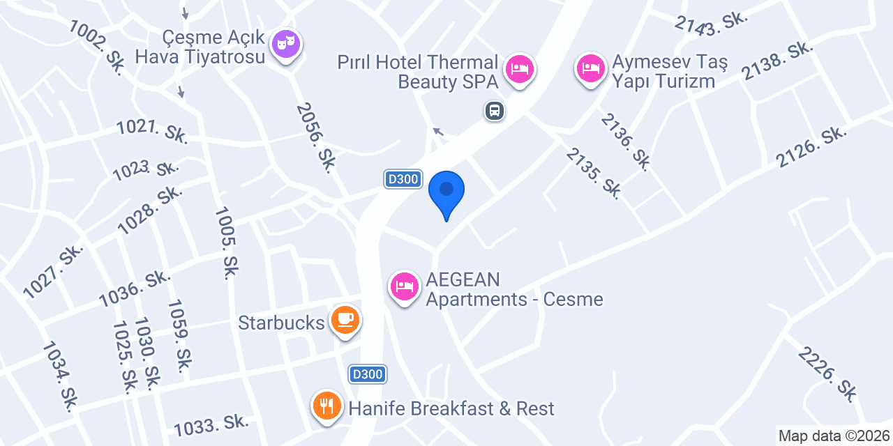 Çeşme Suite Otel konumu