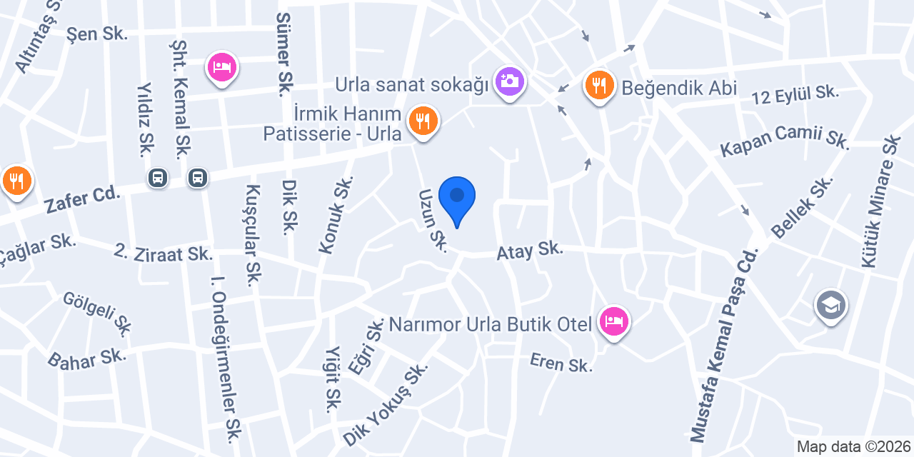 Urla Seçkin Taksi konumu