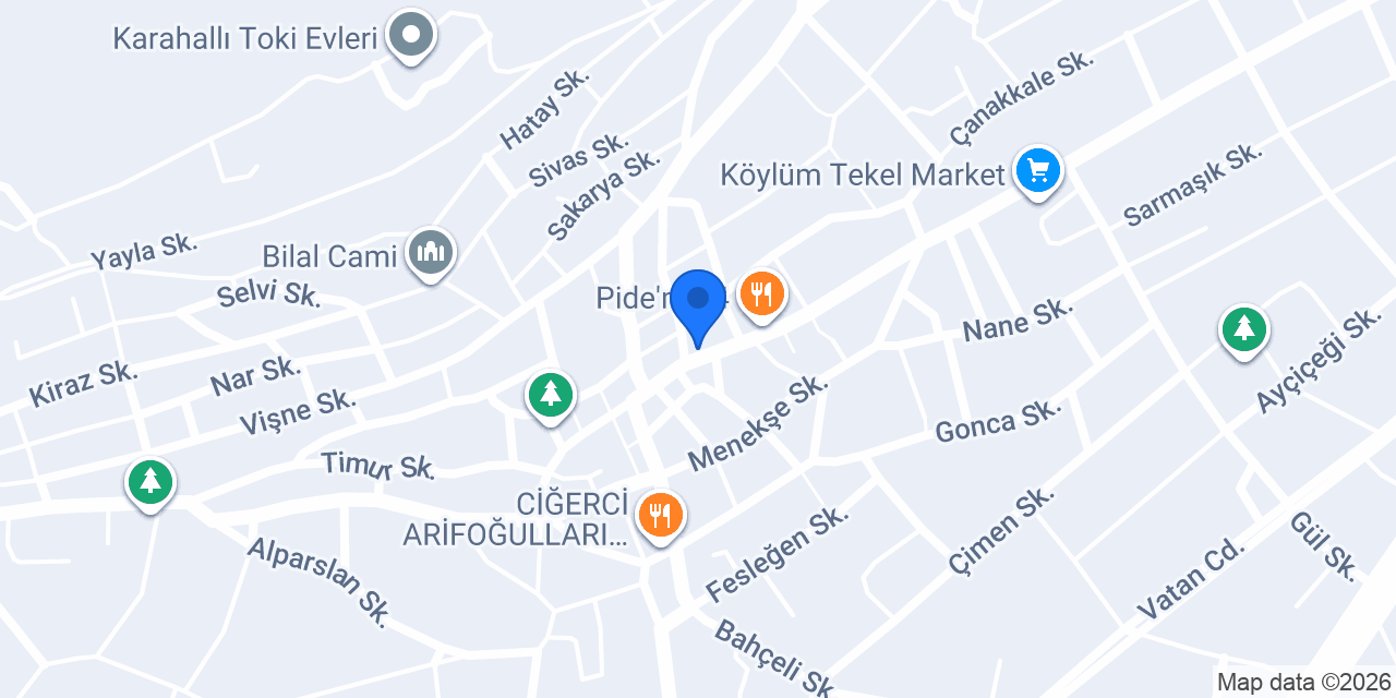 TÜRKER ELEKTRİK konumu