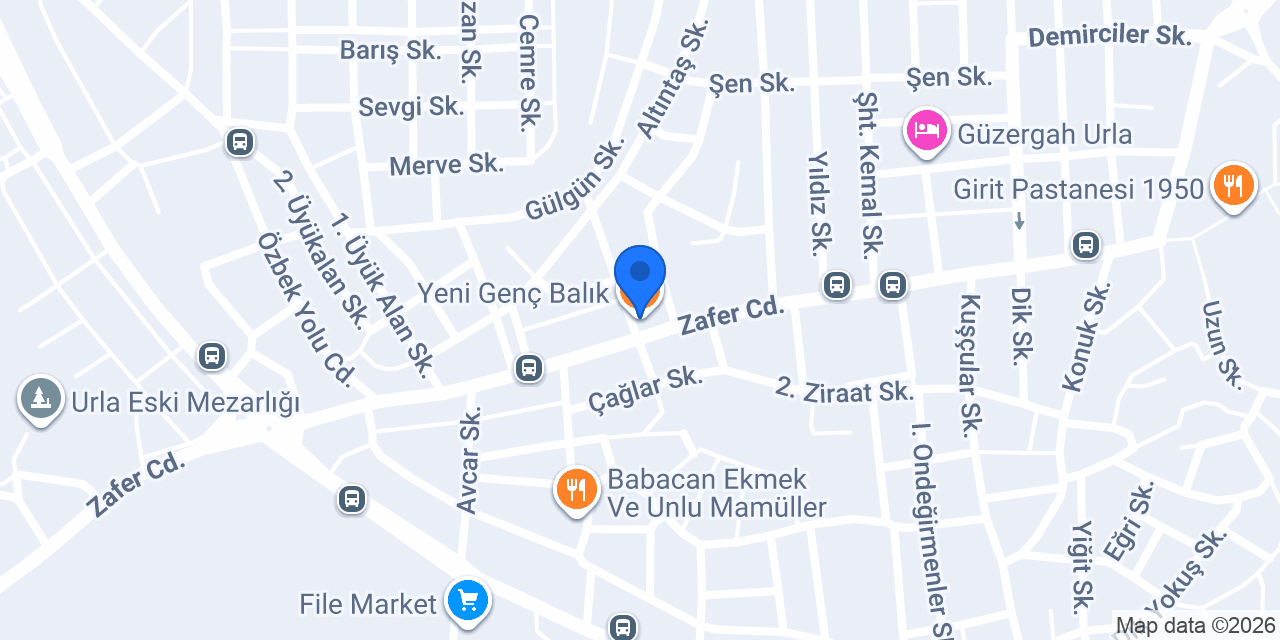 Yeni Genç Balık konumu