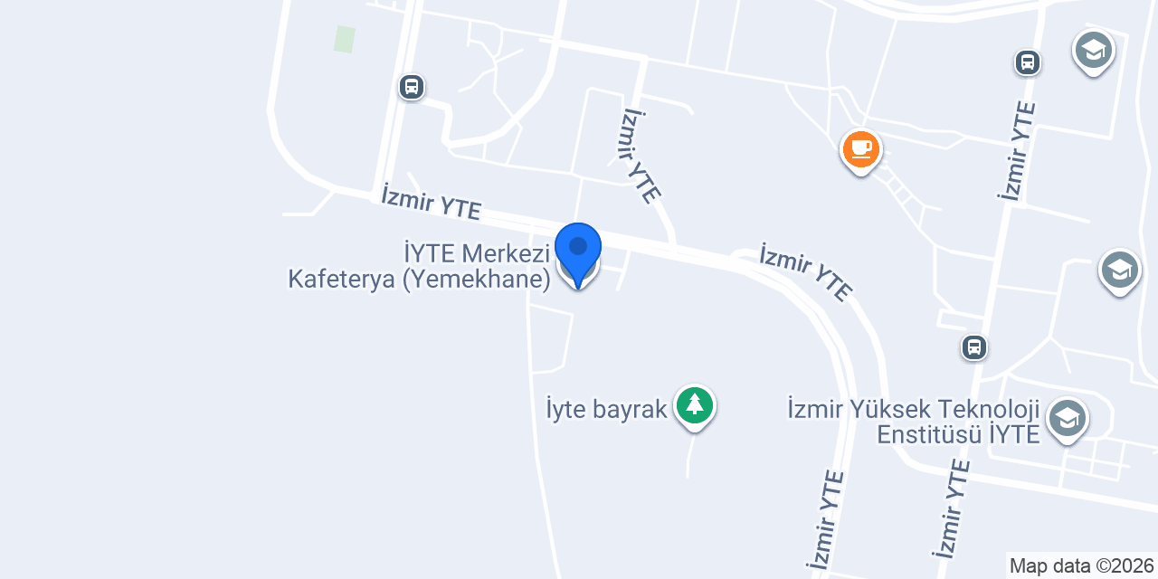 İYTE Merkezi Kafeterya (Yemekhane) konumu