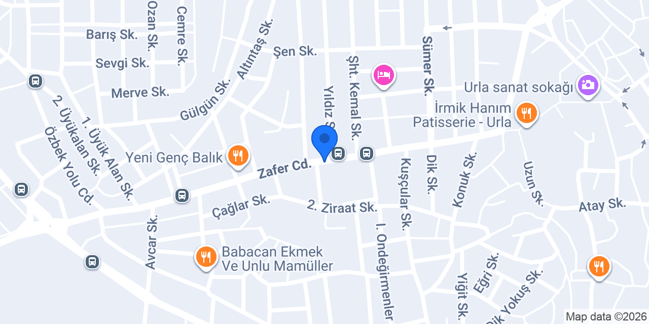 İzmir - Urla Şehit Kemal İlkokulu konumu