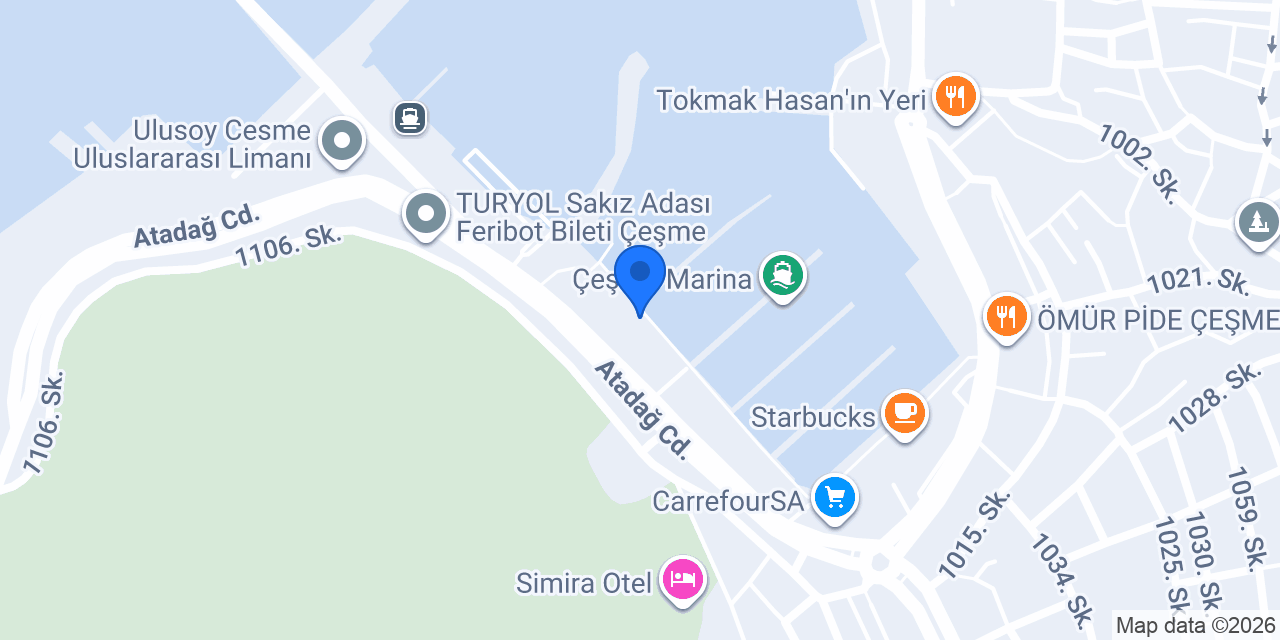 Marine Elektronik,Çeşme Marina konumu