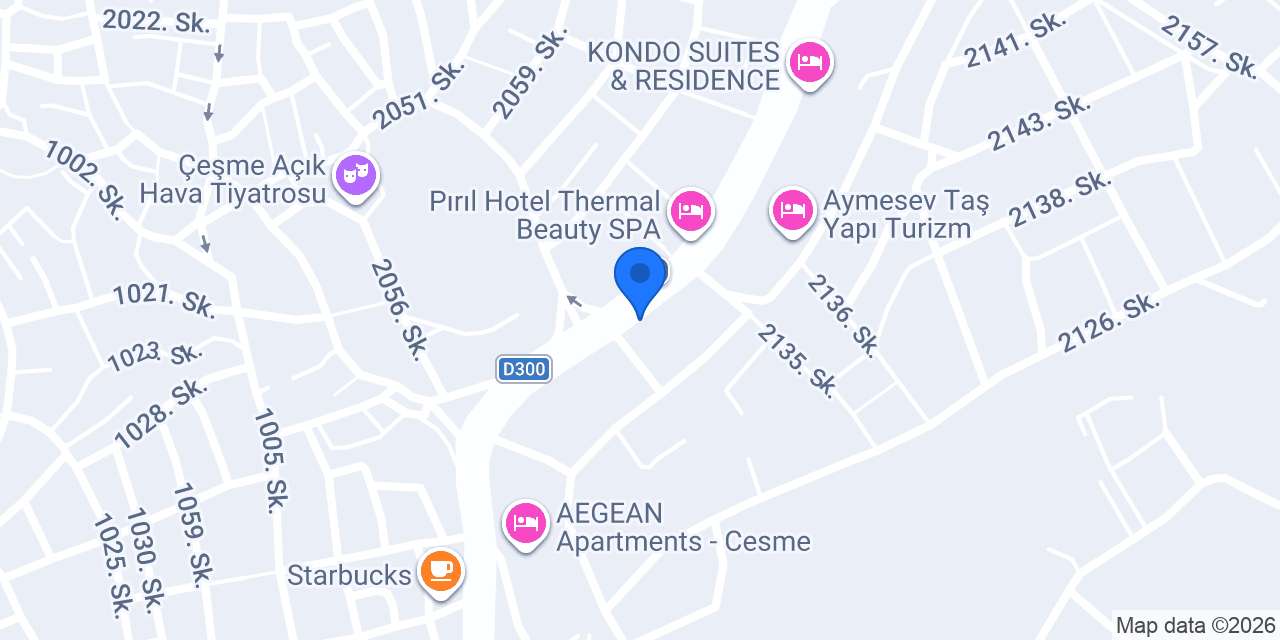 Çiçek Apart Otel konumu