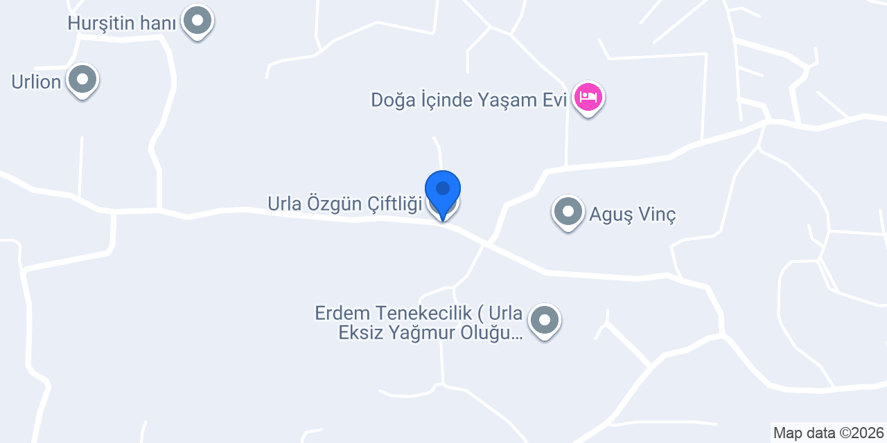 Urla Özgün Çiftliği konumu