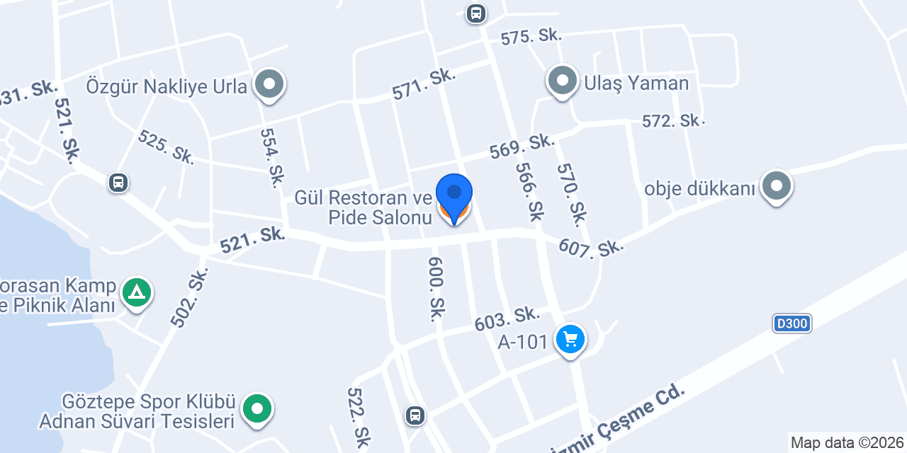 Gül Restoran ve Pide Salonu konumu
