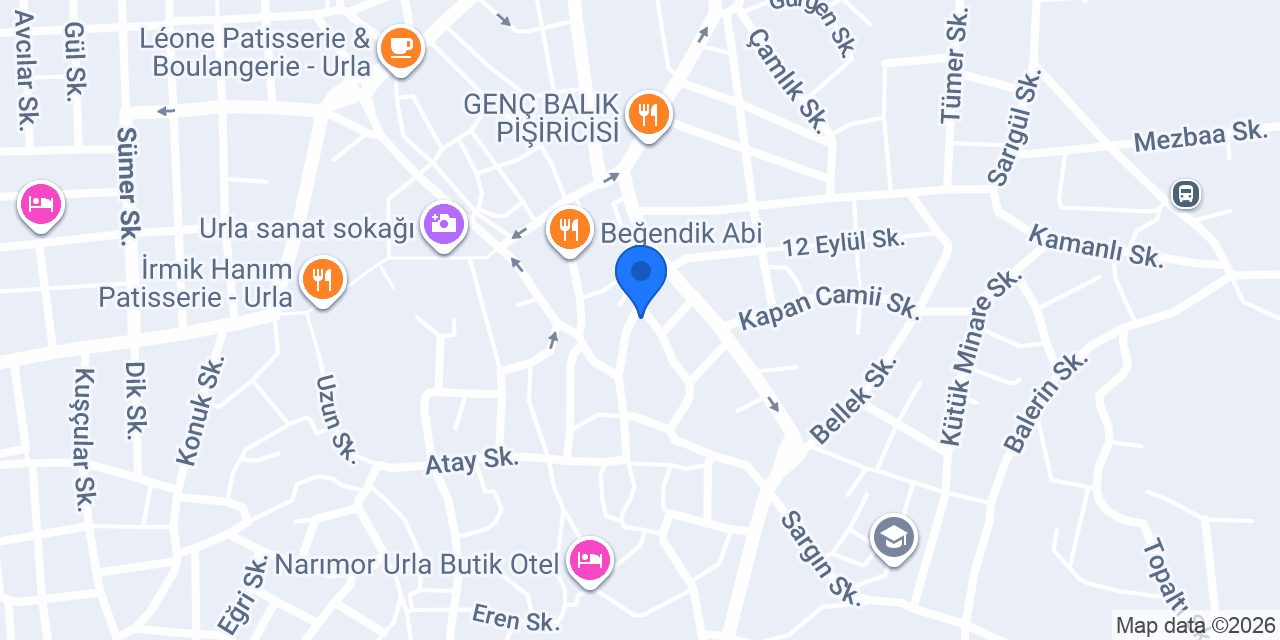 Es Urla Butik Hotel konumu