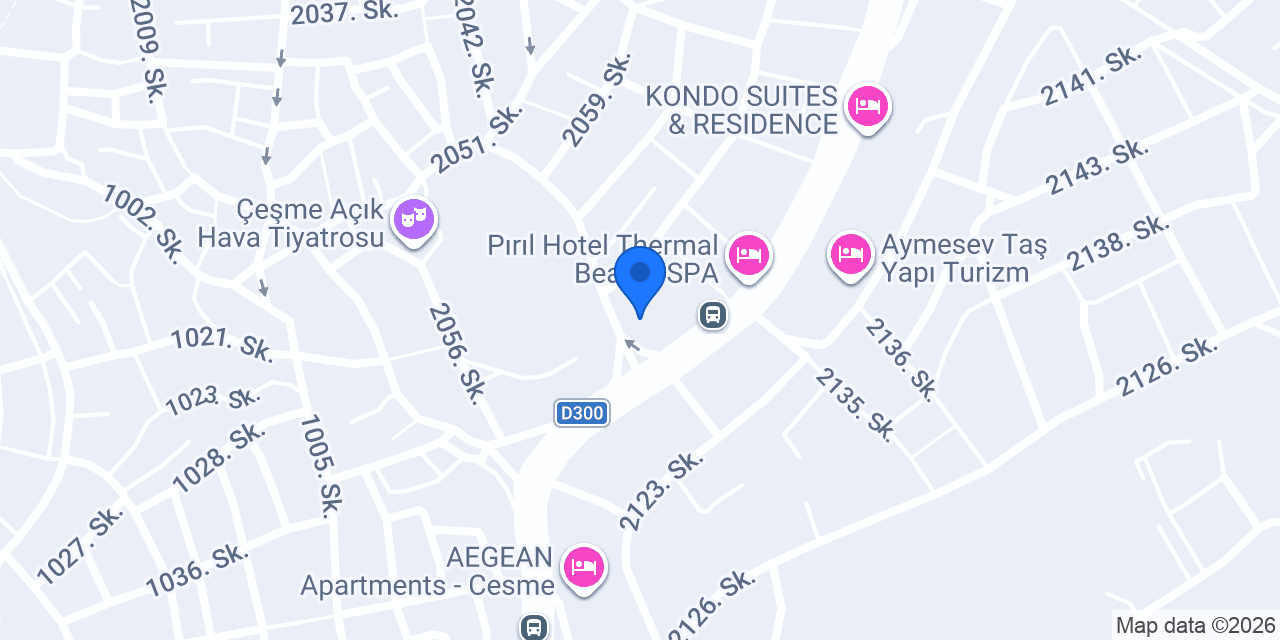 Mos Otel Çeşme konumu