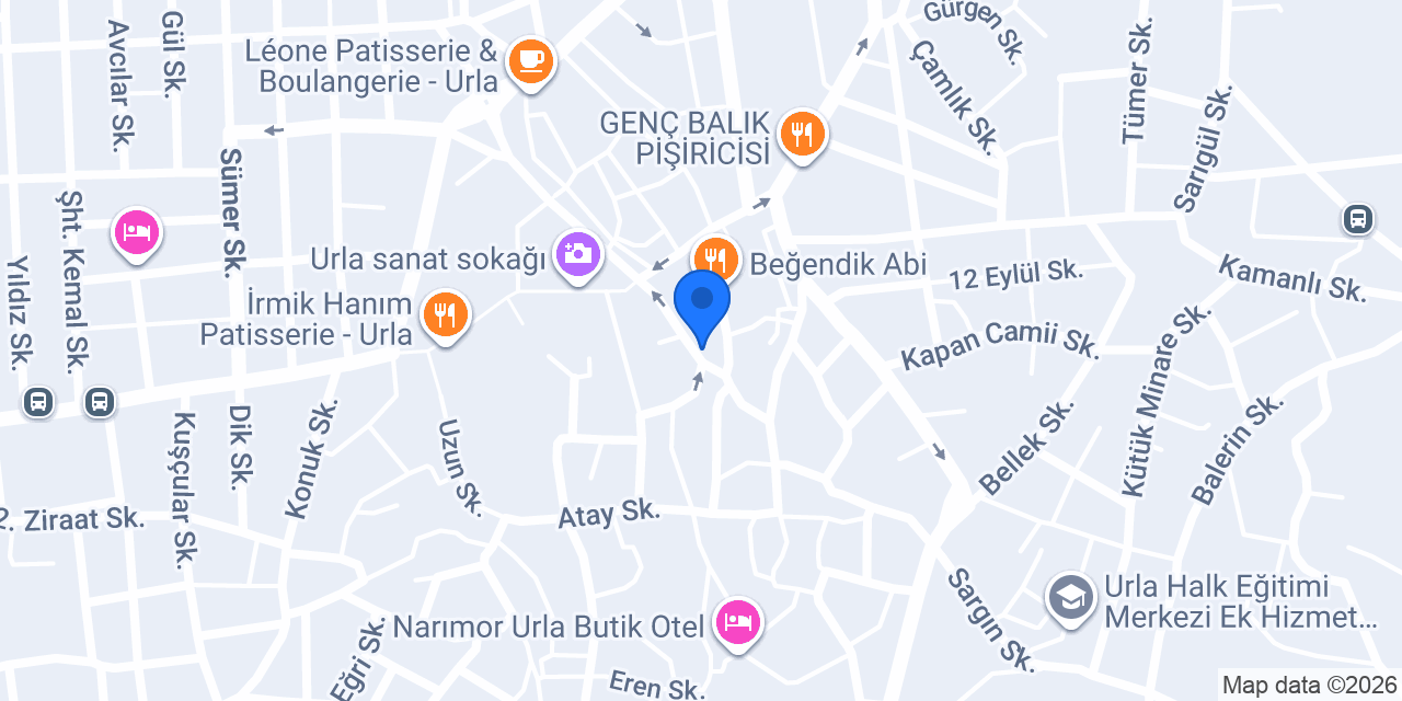 ASLINDA MEYHANE URLA konumu