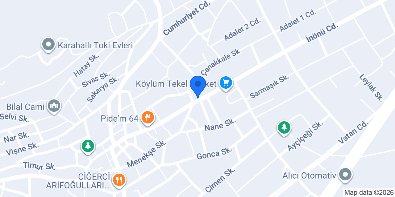 Işık Ticaret Tekstil Makine Yedek Parça konumu