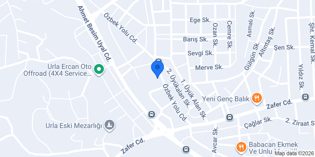 Urla Tek Tekel Market konumu