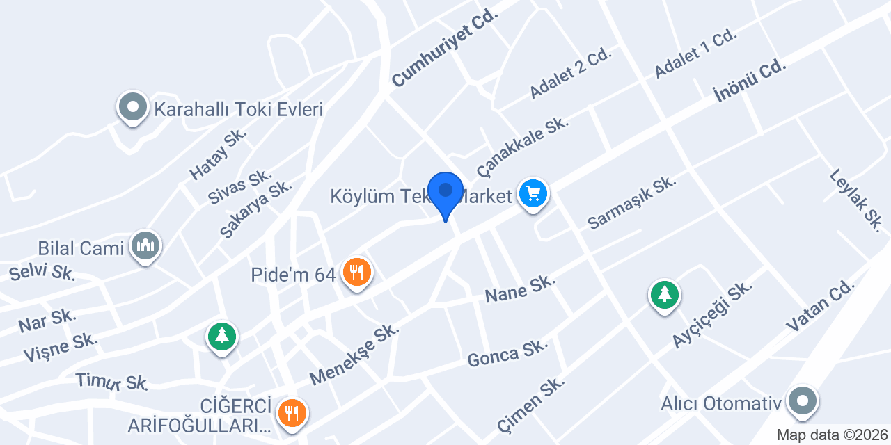 Karahallı Ticaret Ve Sanayi Odası konumu