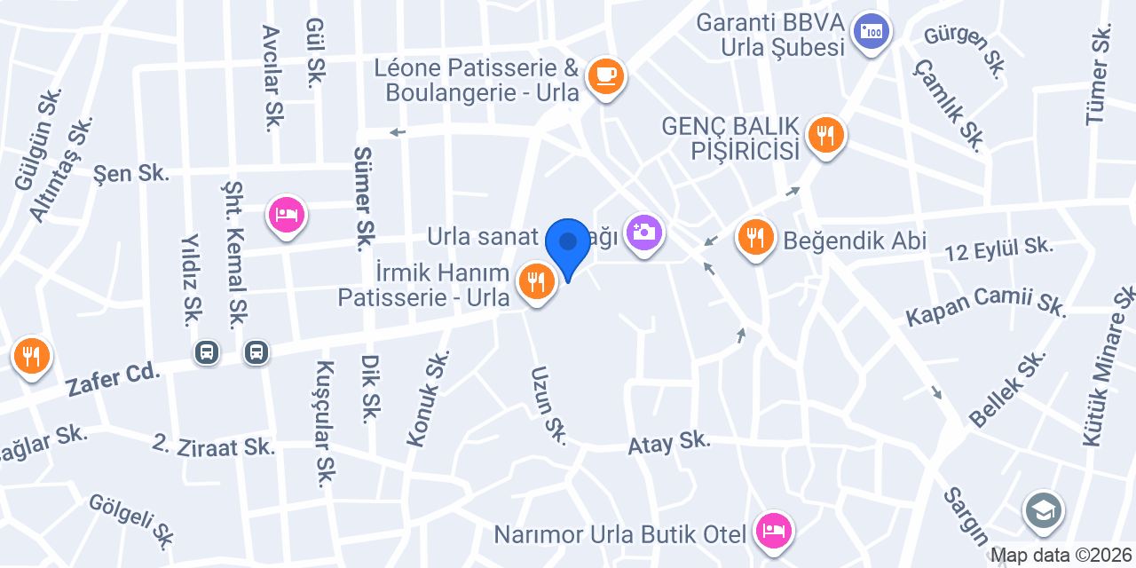LeBon Jardin Urla konumu