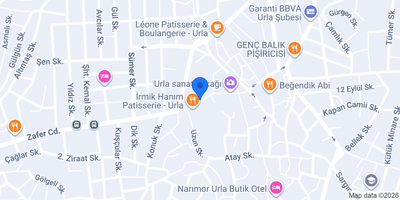 İstifçi Urla konumu