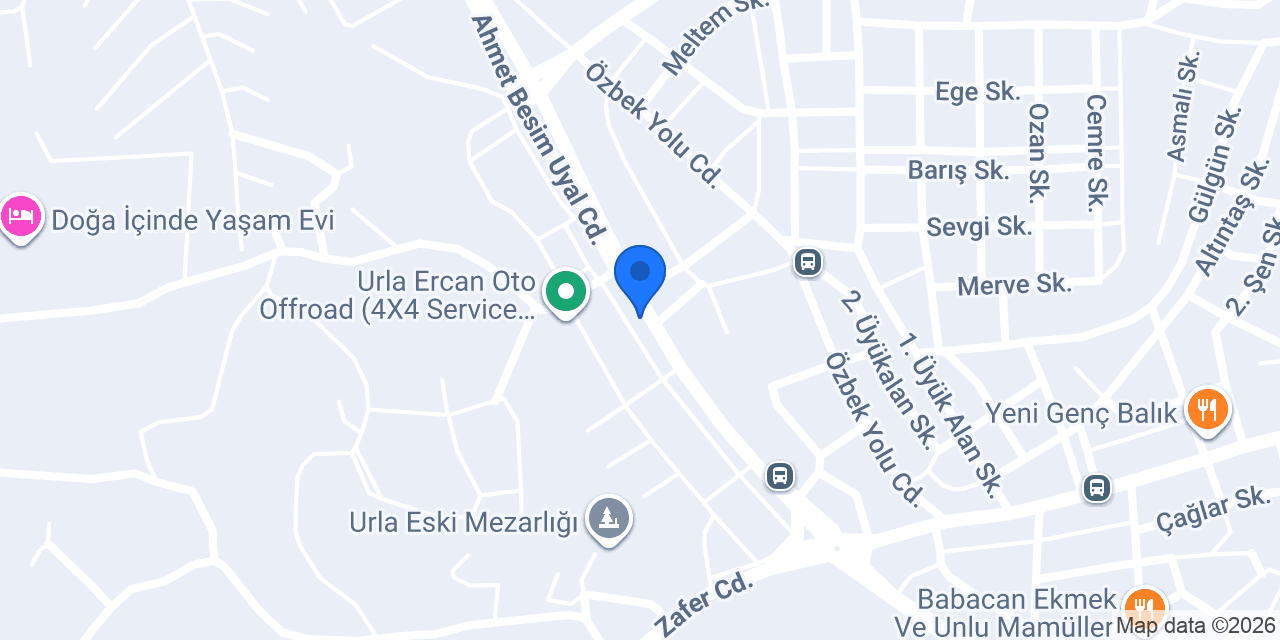 URLA ÇINAR HAFRİYAT konumu