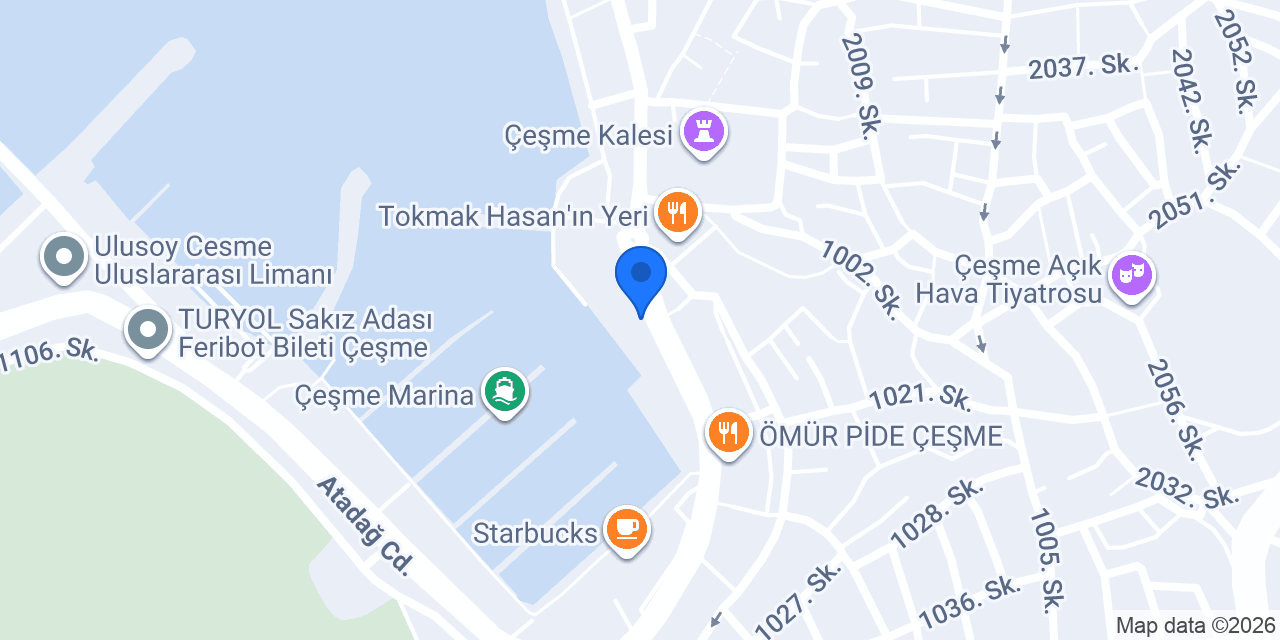 Marina Taksi Durağı konumu