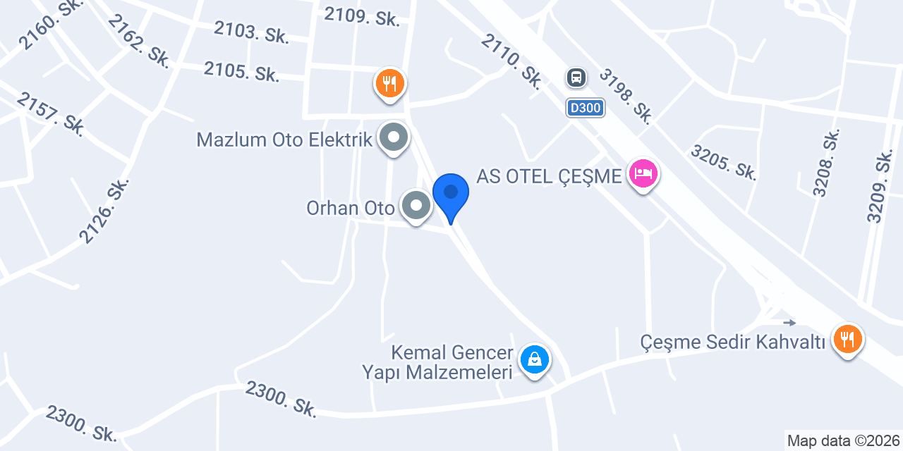 Çeşme Oto konumu