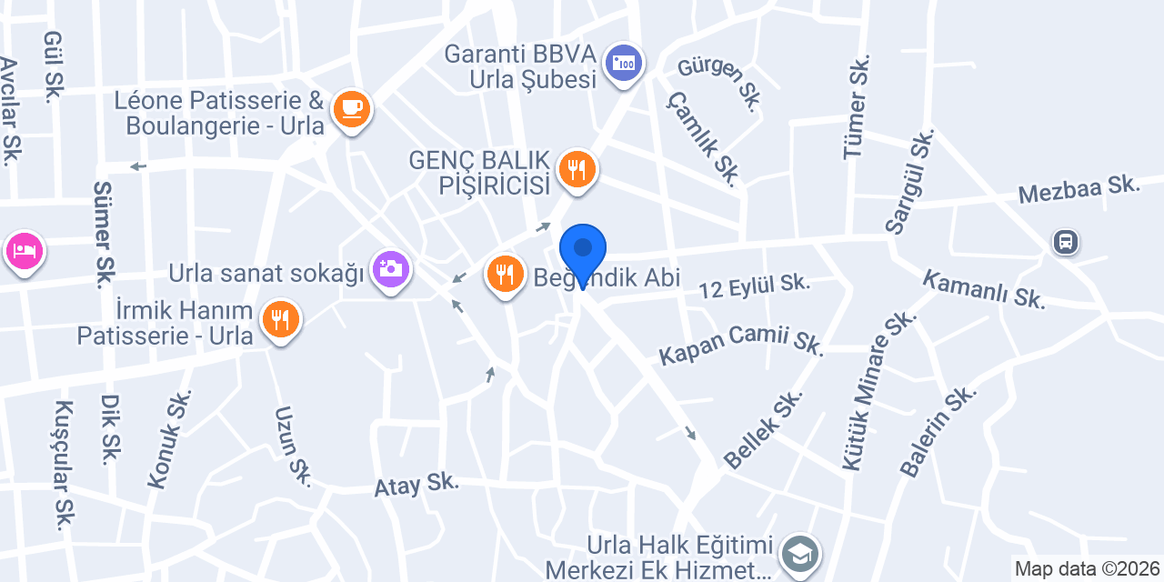Erdal Elektirik urla konumu