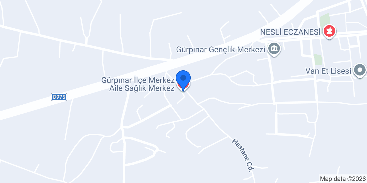 Gürpınar İlçe Merkez Aile Sağlık Merkez konumu
