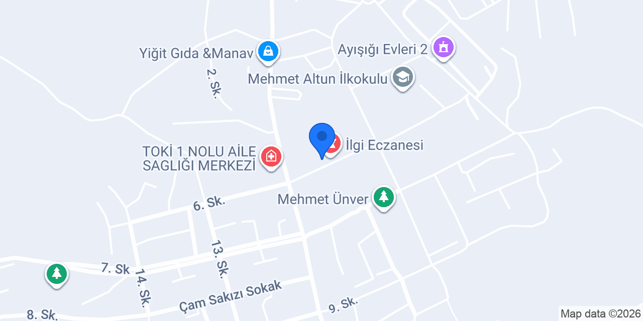 Elmas eczanesi konumu