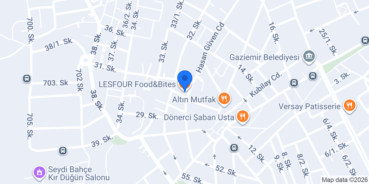 LESFOUR Food&Bites konumu