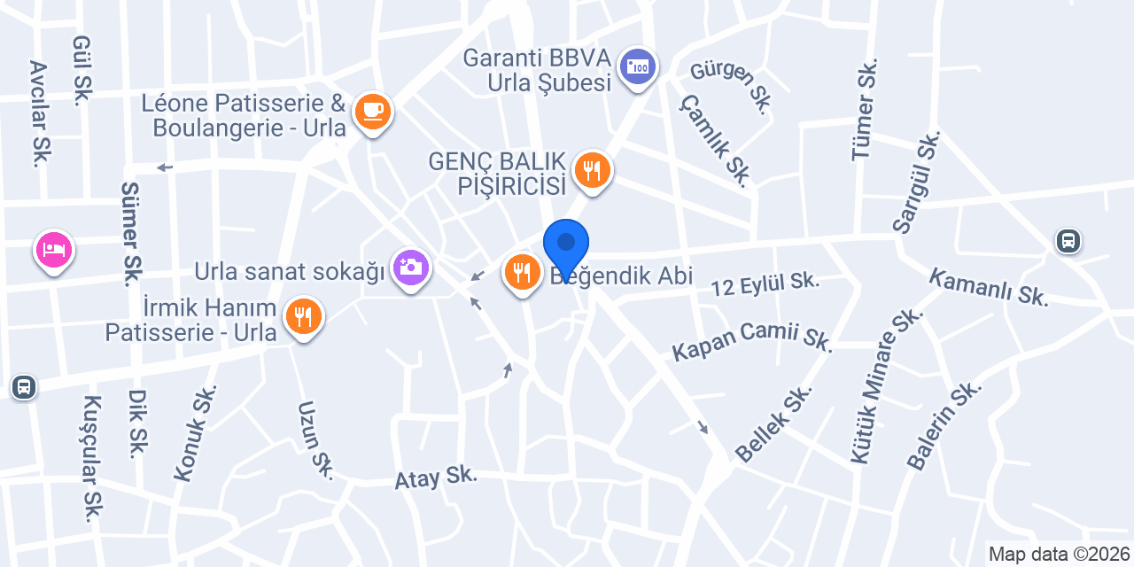 Urla Boşnak Börekçisi konumu