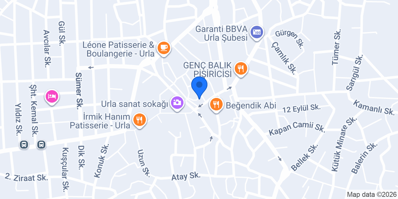 Saklı Taş Konak Otel - Urla konumu