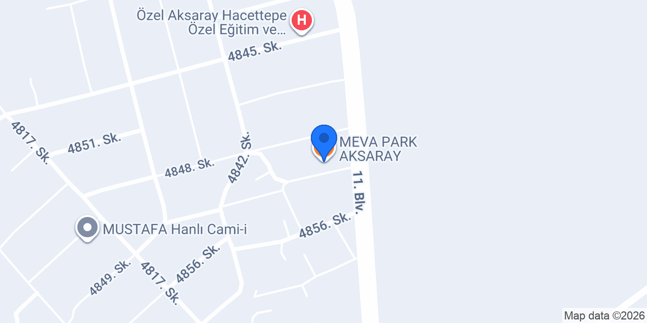 MEVA PARK AKSARAY konumu