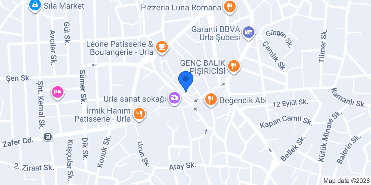 Route 95 Urla konumu