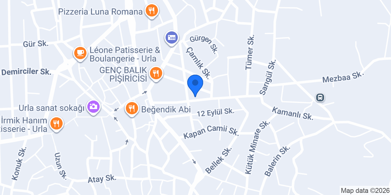 Urla Taş Konak Otel konumu
