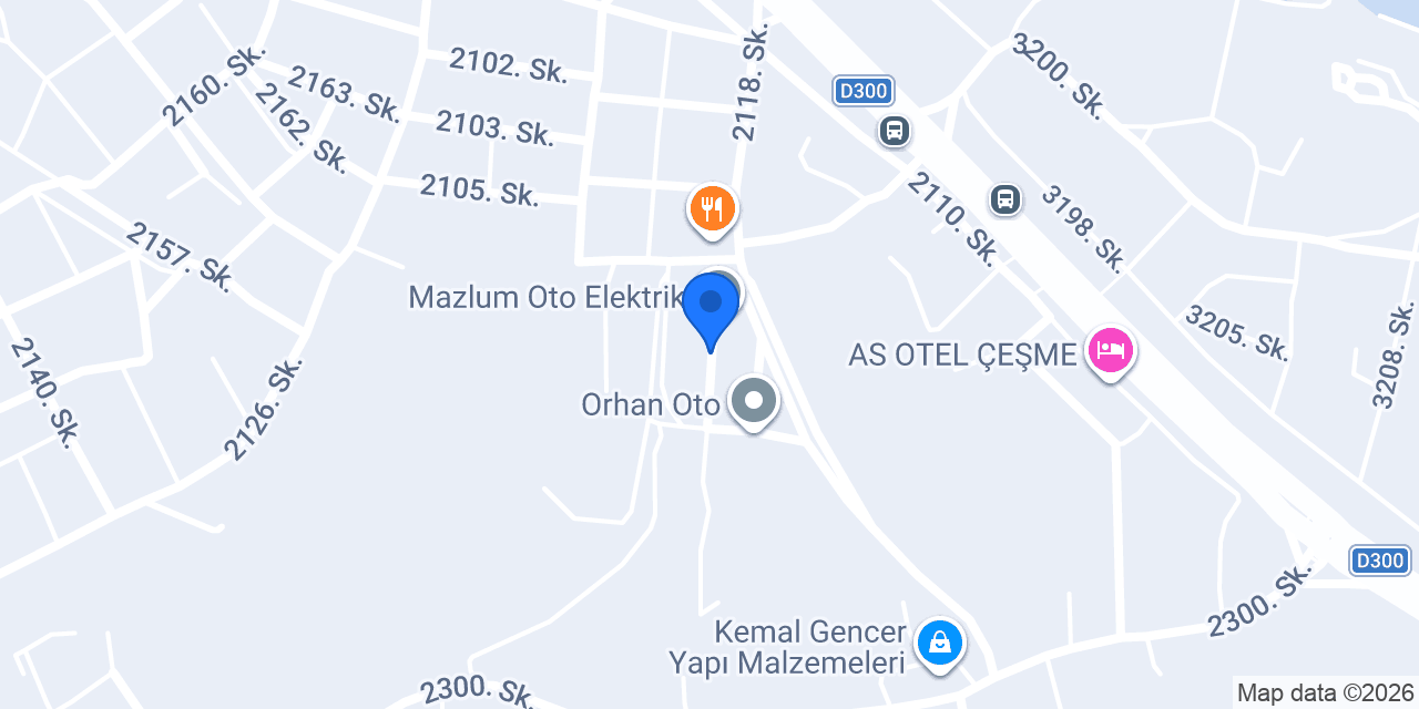 Çeşme Kuzey Vinç konumu