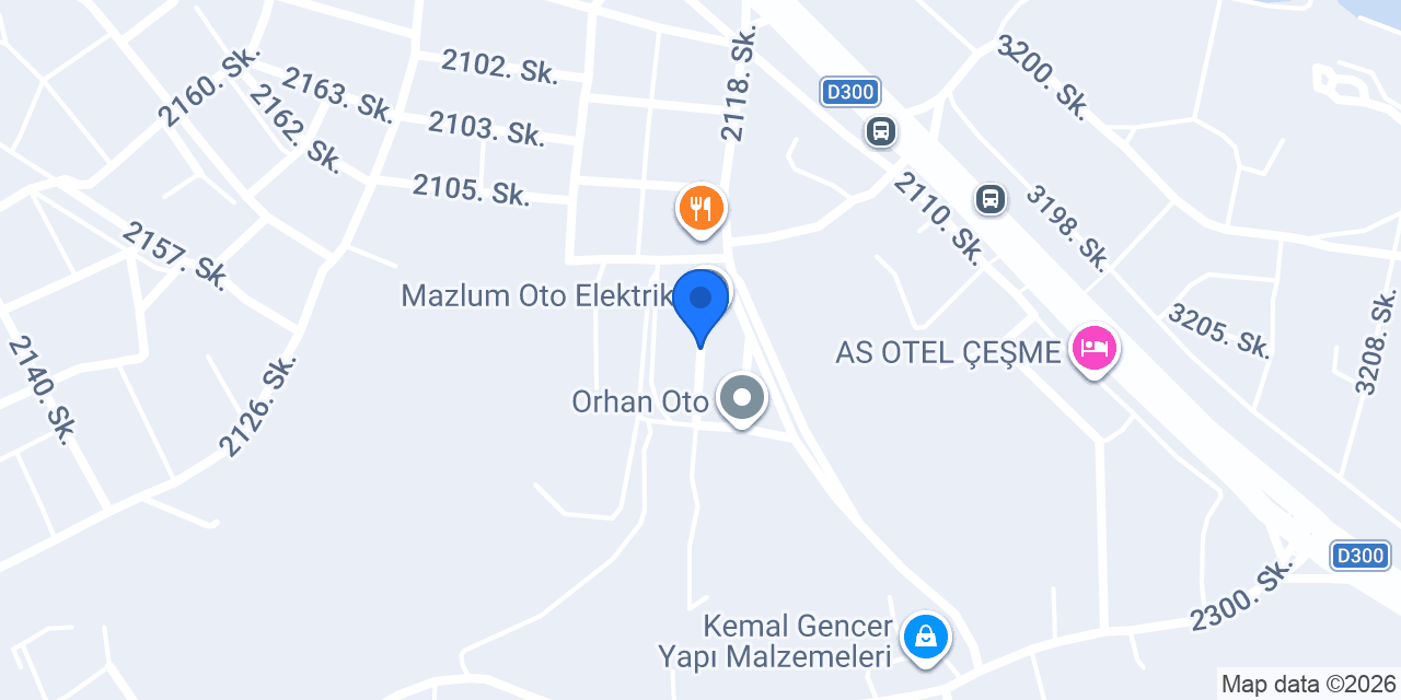 Çeşme Alaçatı Hurdacı Ferdi konumu