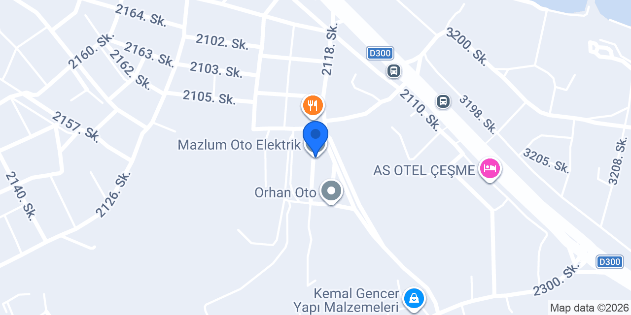 Mazlum Oto Elektrik konumu