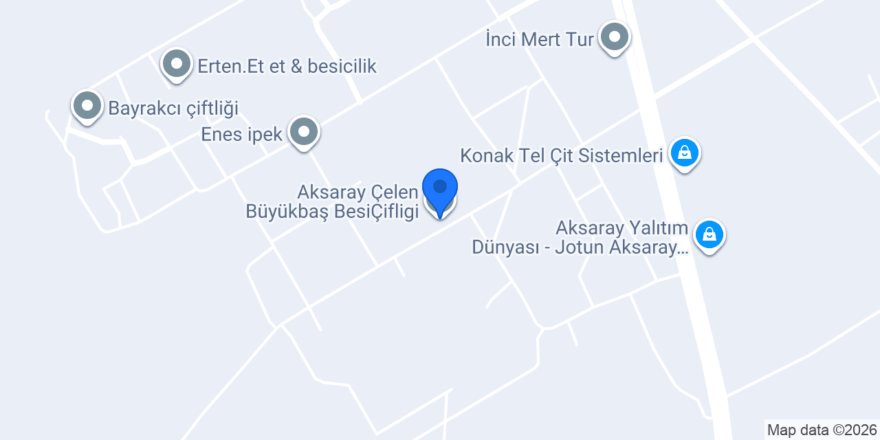 Aksaray Çelen Büyükbaş BesiÇifligi konumu