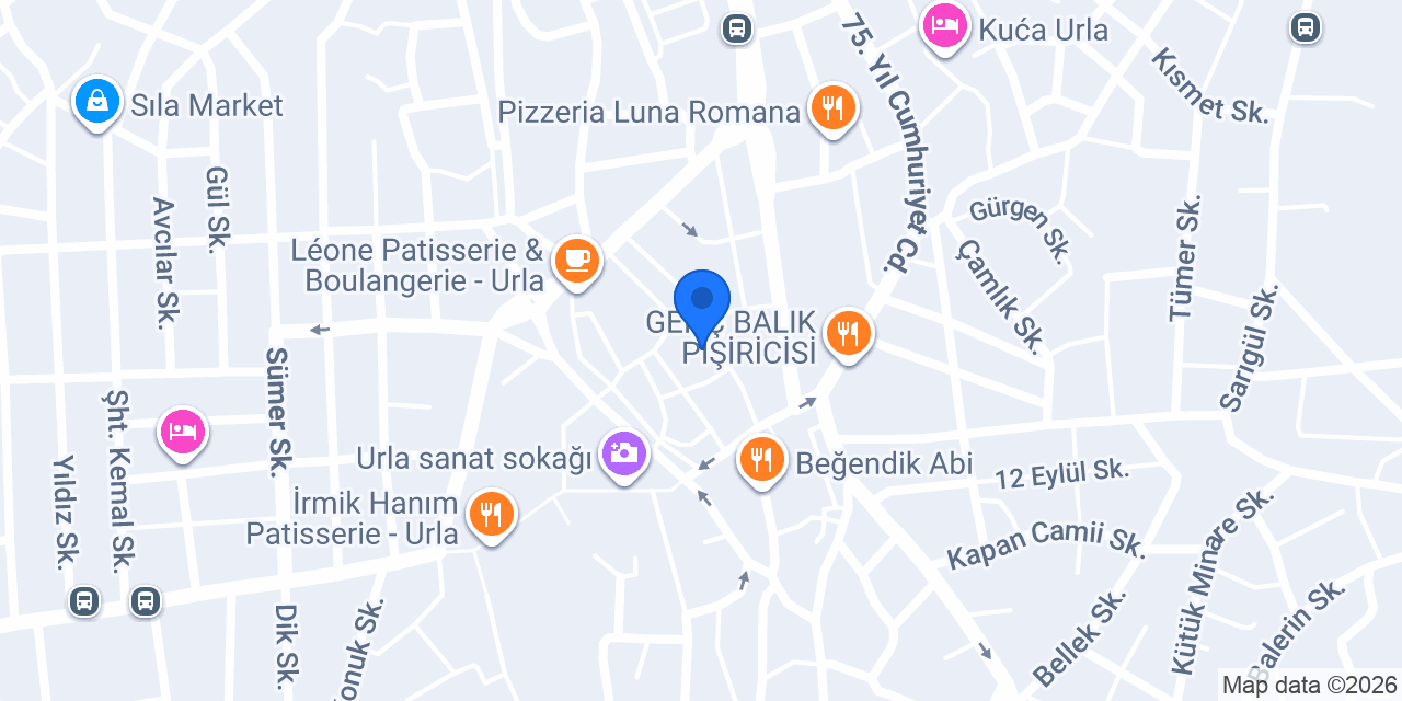 Origin Rooms Urla konumu