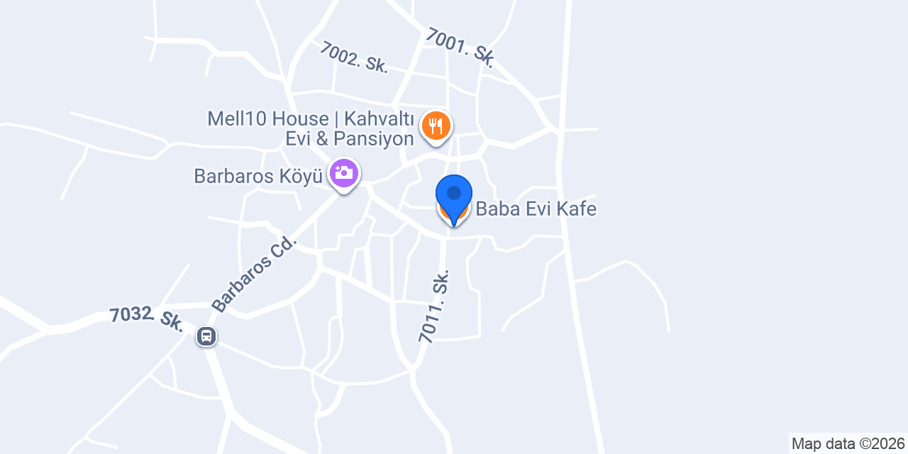 Baba Evi Kafe konumu