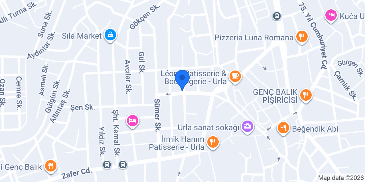 Atölye zeytince konumu