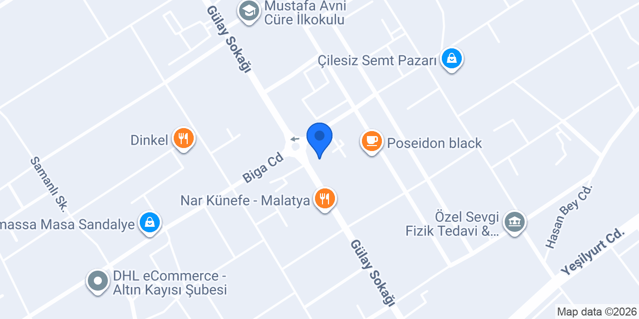 Defne Kitabevi konumu