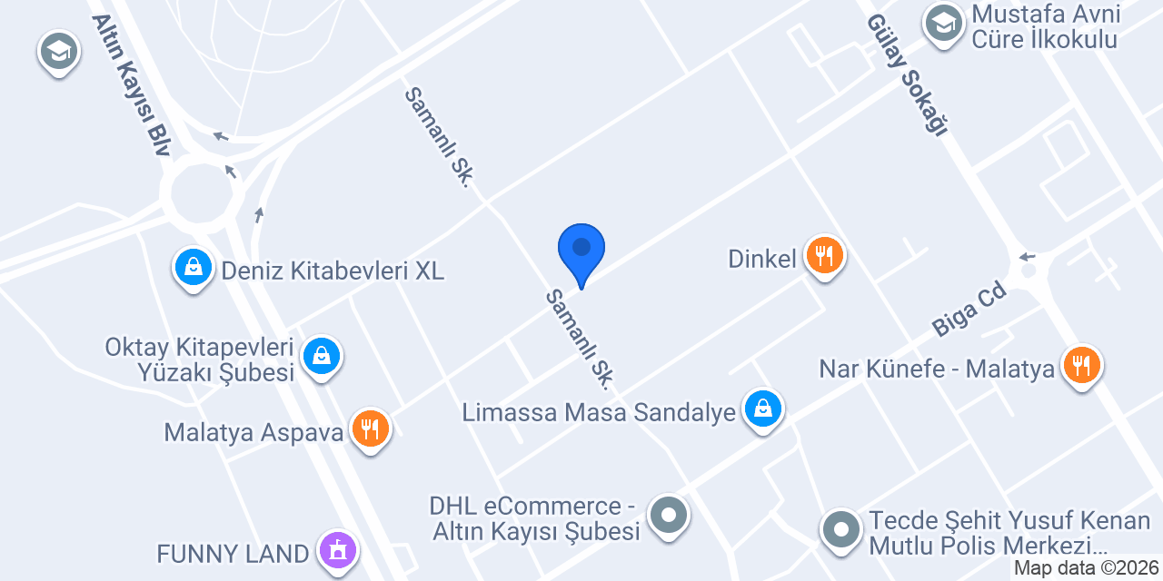 Clk Garaj Malatya konumu