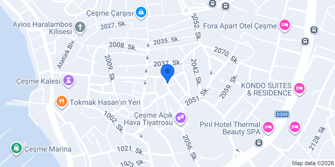 Ebru Pansiyon konumu