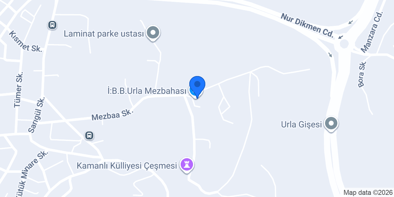 İ:B.B.Urla Mezbahası konumu